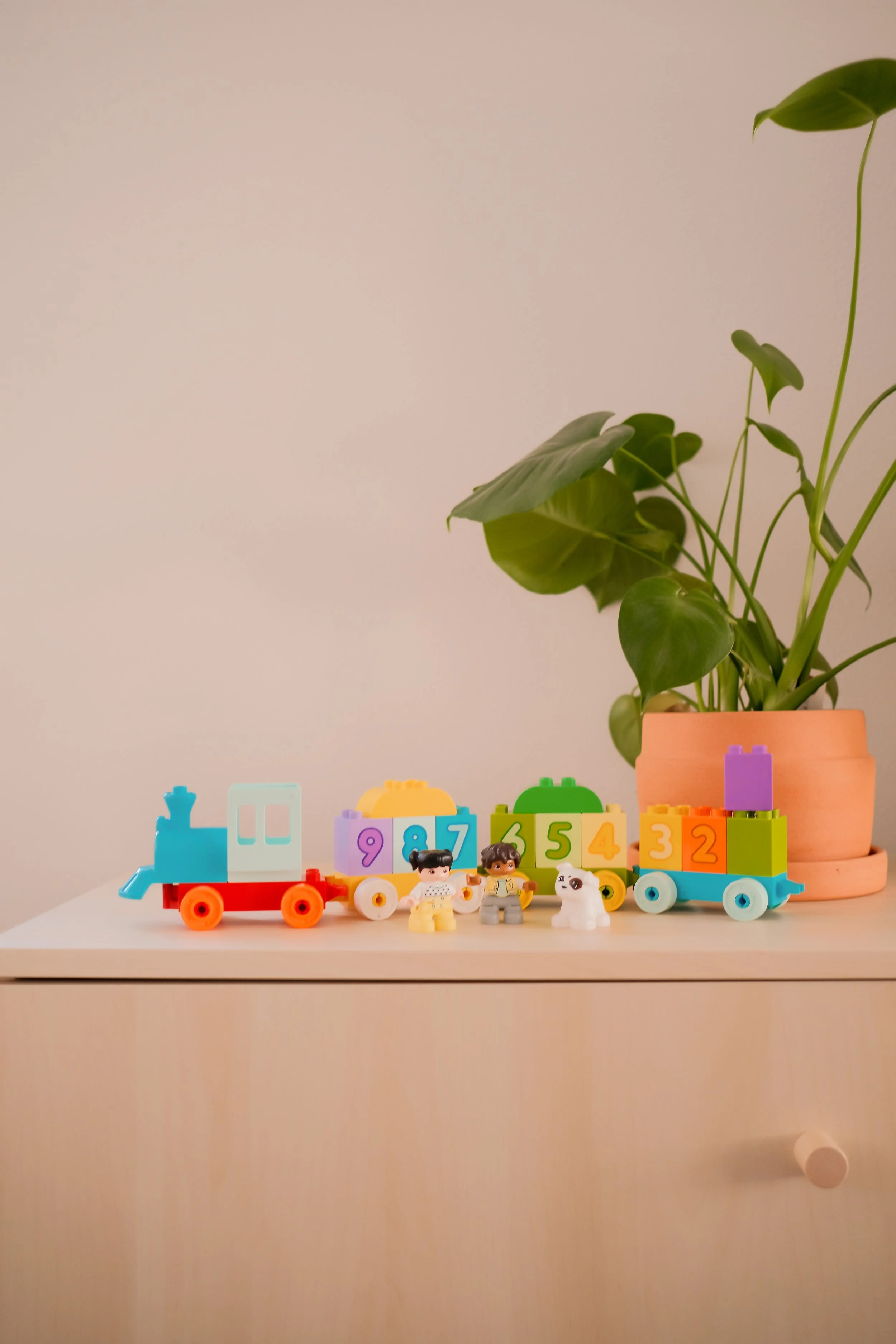 Duplo Number Train, an open-ended toy on Raise Wildflowers