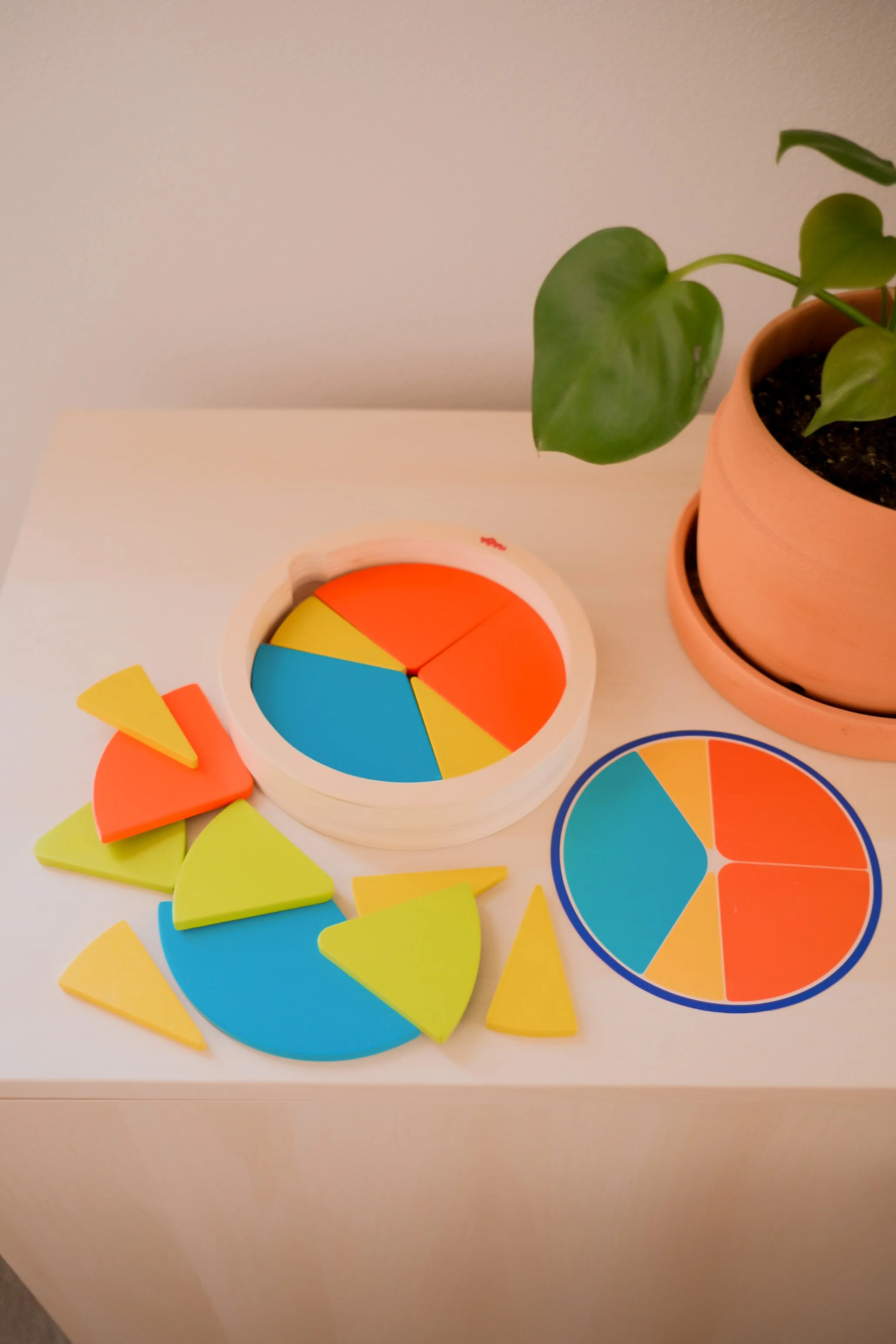 Fraction Pie, an open-ended toy on Raise Wildflowers