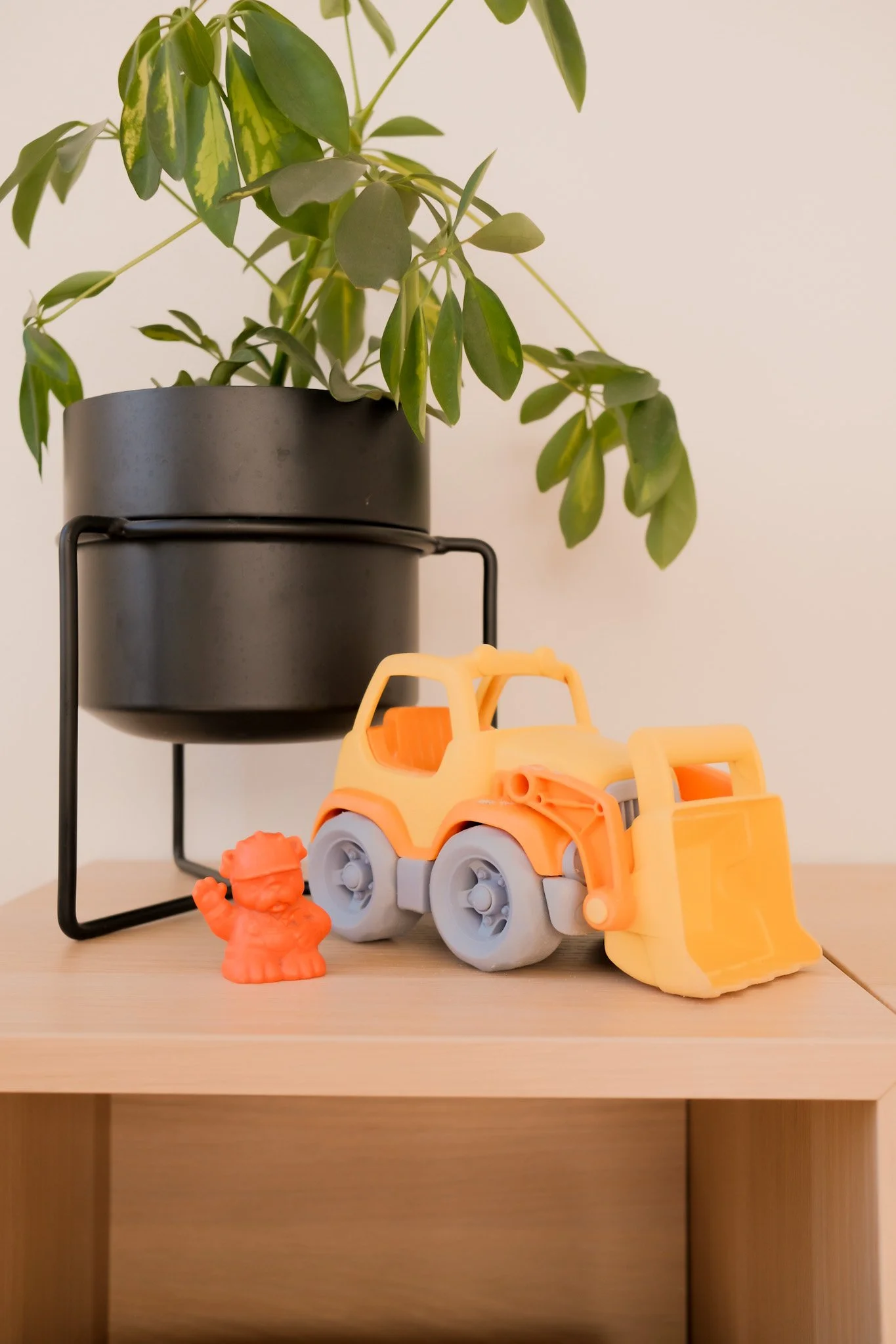 Green Toys Front Loader, an open-ended toy on Raise Wildflowers