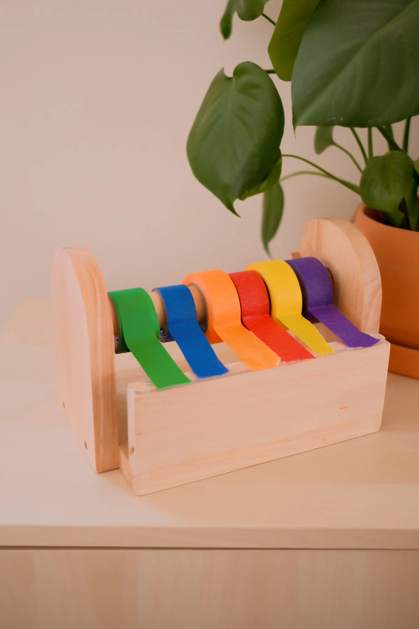 Masking Tape Holder, an open-ended toy on Raise Wildflowers