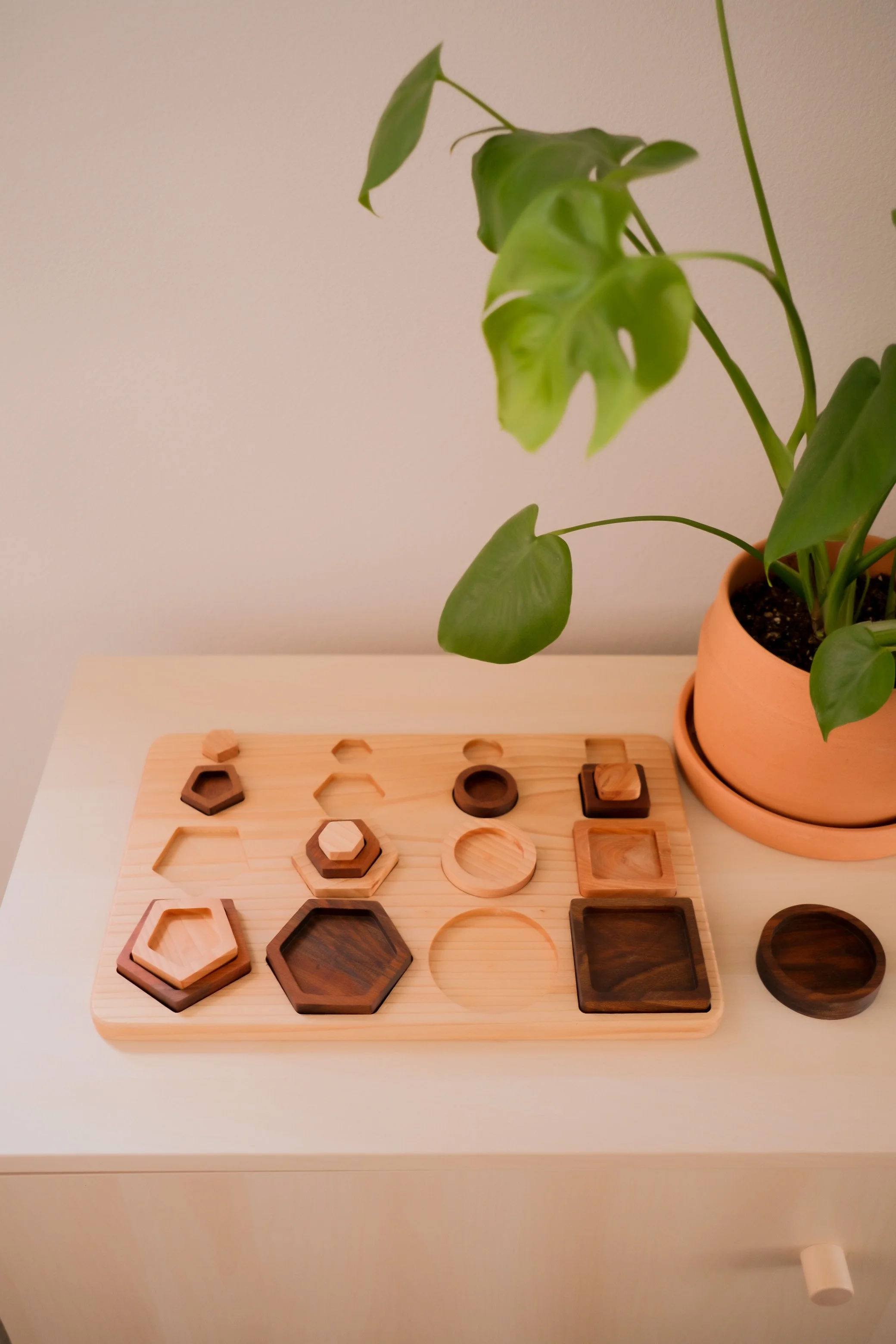 Nesting Shapes Puzzle, an open-ended toy on Raise Wildflowers
