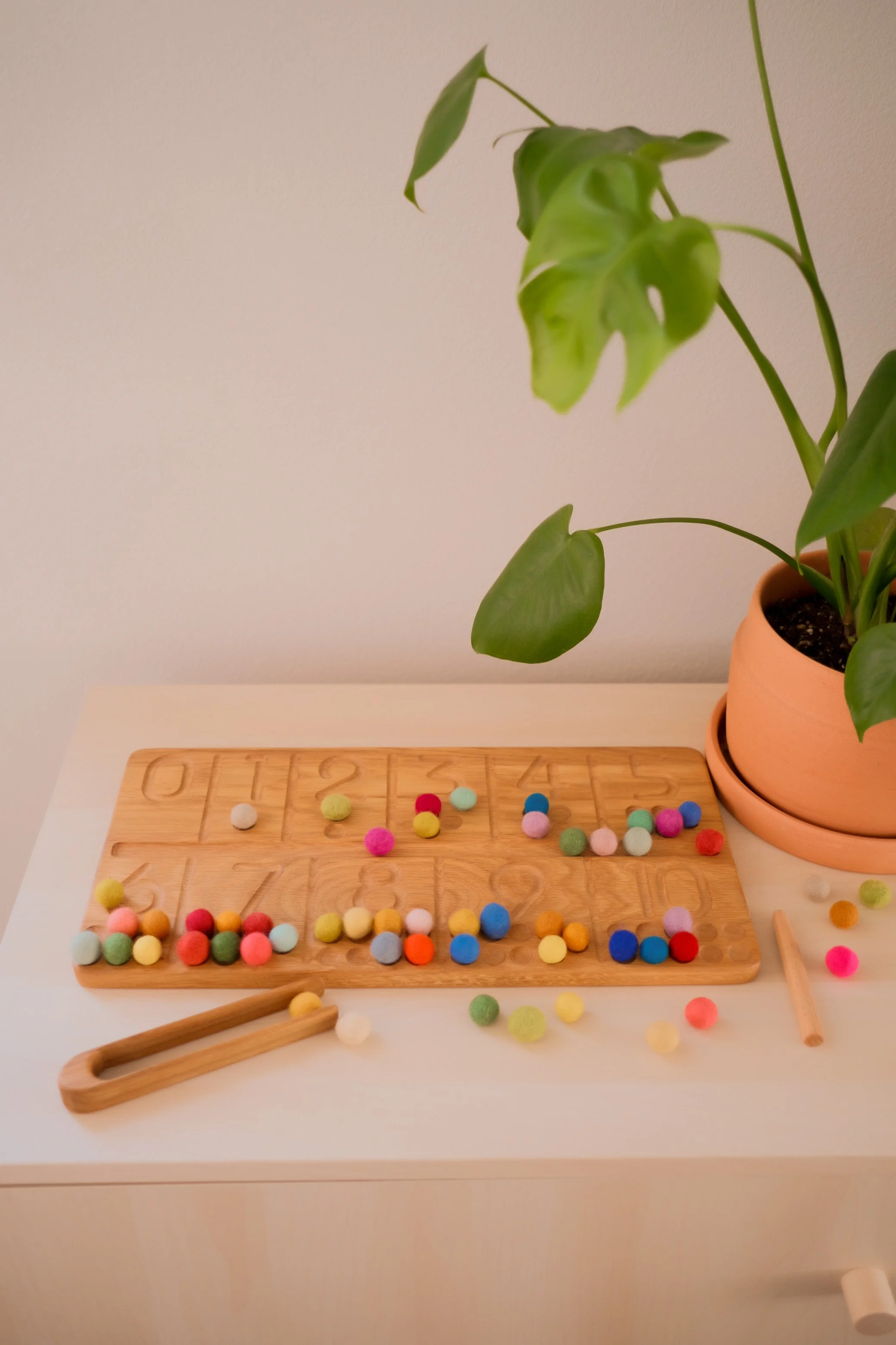 Number Tracing & Counting Board, an open-ended toy on Raise Wildflowers