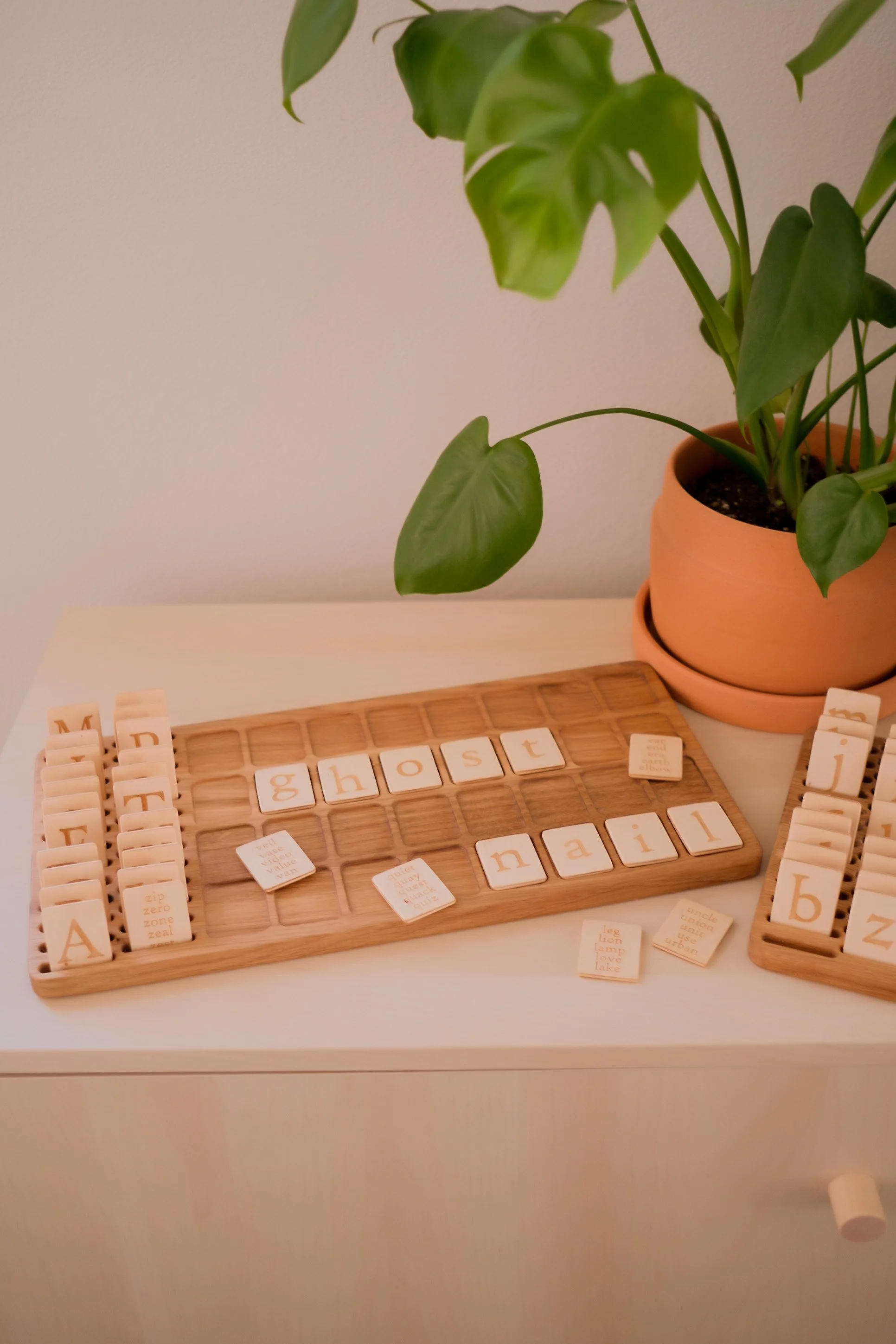 Spelling Board, an open-ended toy on Raise Wildflowers