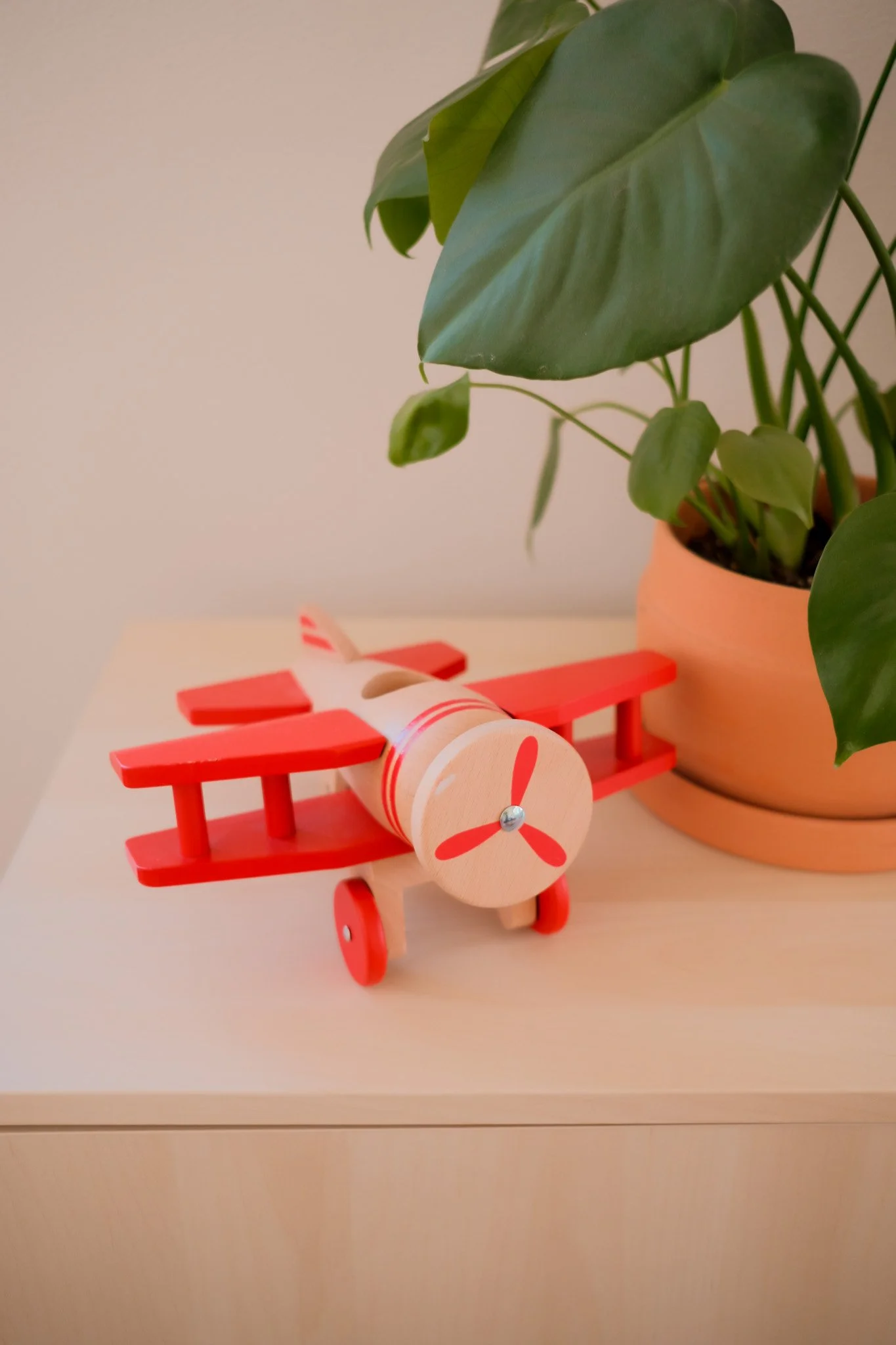 Wooden Airplane, an open-ended toy on Raise Wildflowers