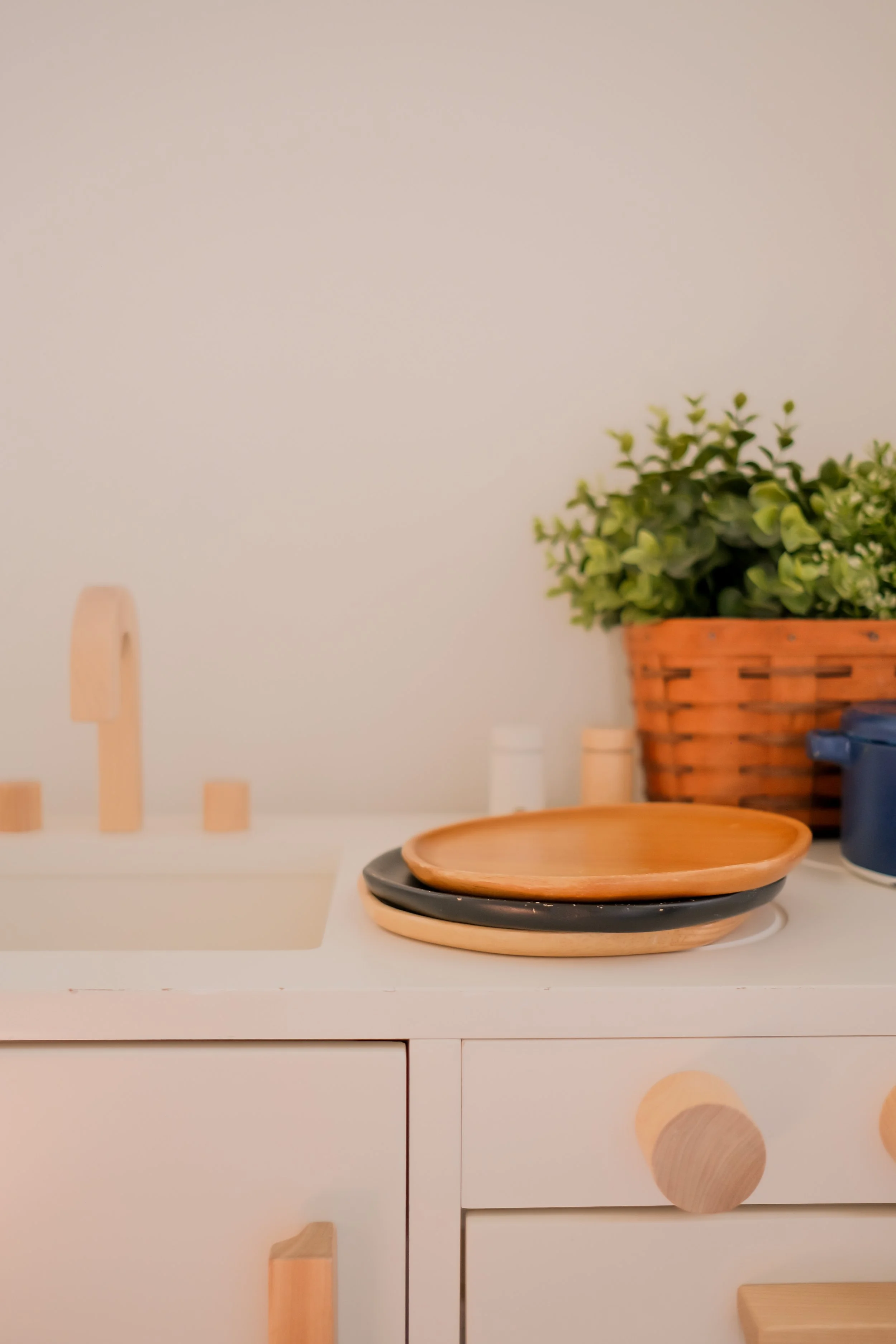 Wooden Dishware, an open-ended toy on Raise Wildflowers