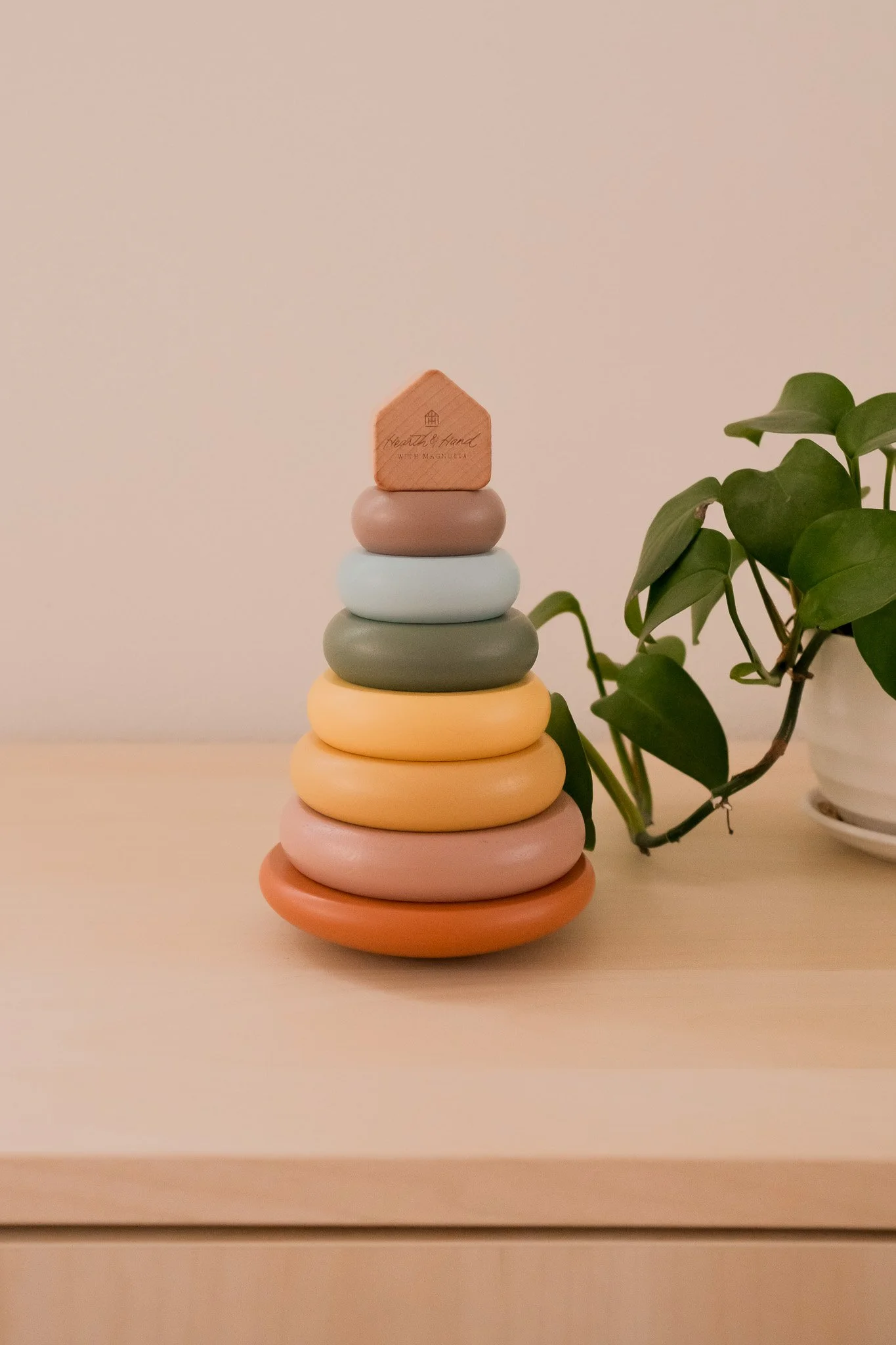 Wooden Stacking Rings, an open-ended toy on Raise Wildflowers